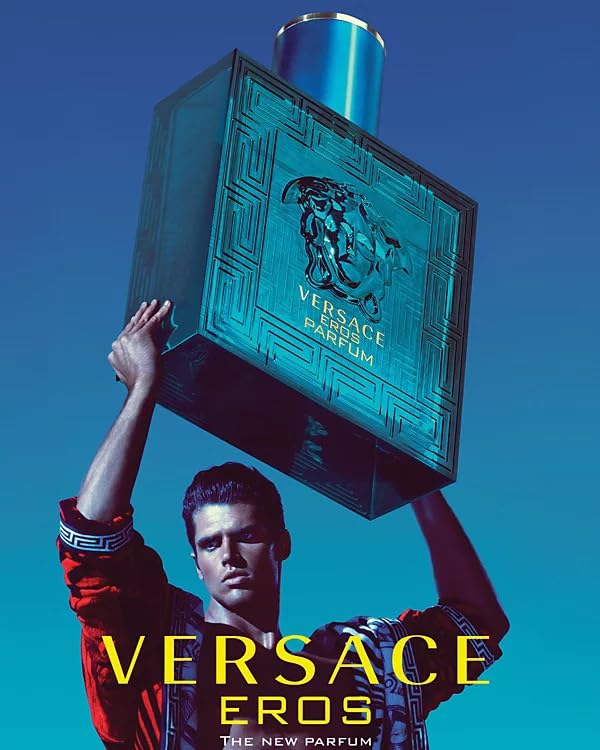 Versace Eros Parfum Spray for Men – 3.4 oz | Bold, Confident Fragrance