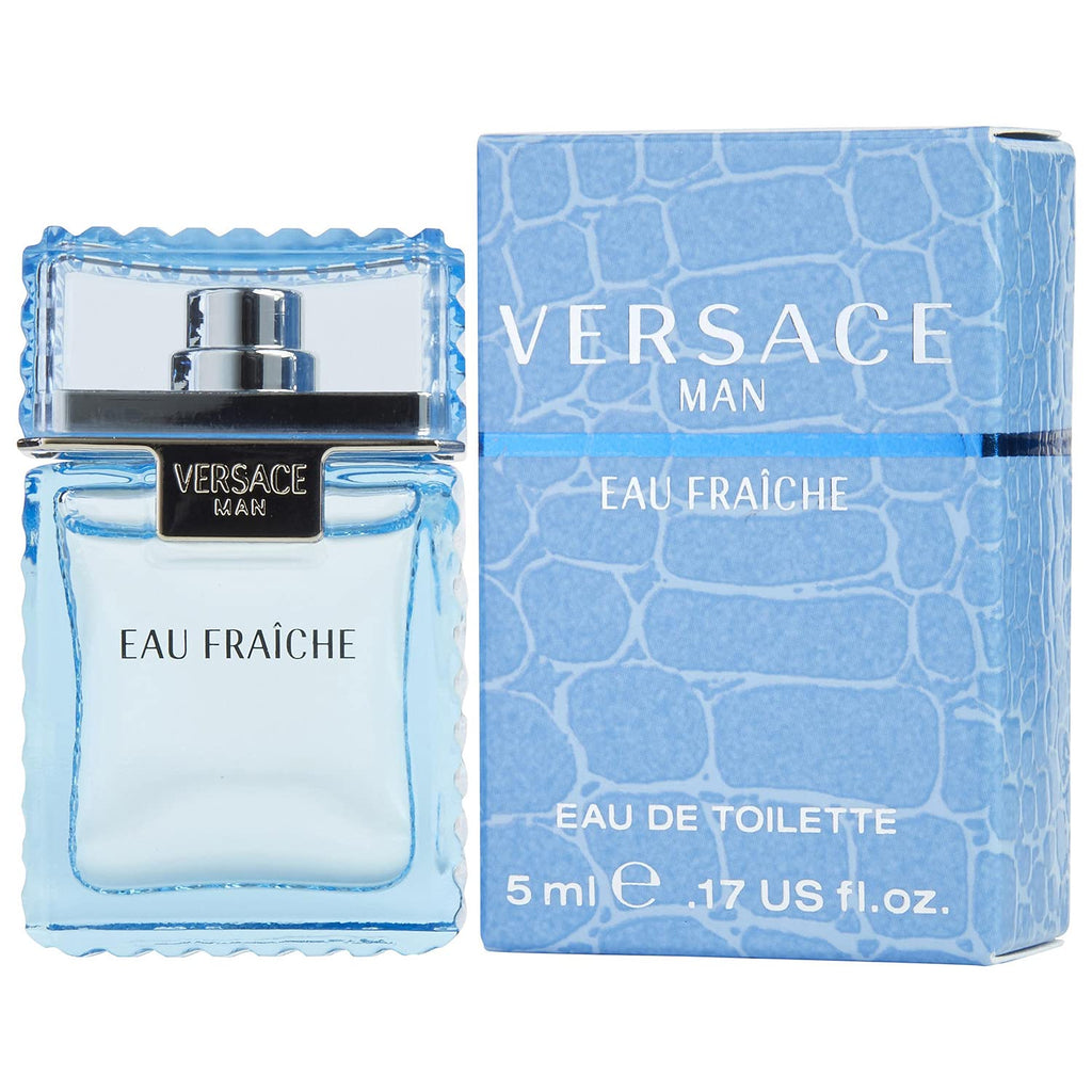 Versace Man Eau Fraiche Mini Splash 5 ml – Fresh Aquatic Fragrance for Men