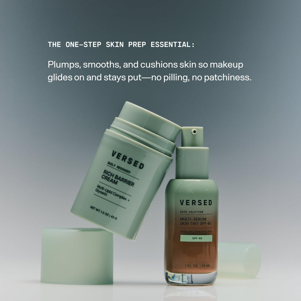 Versed Daily Recovery Rich Barrier Cream – Hydrating Face Moisturizer for Dry, Sensitive Skin | 1.5 oz