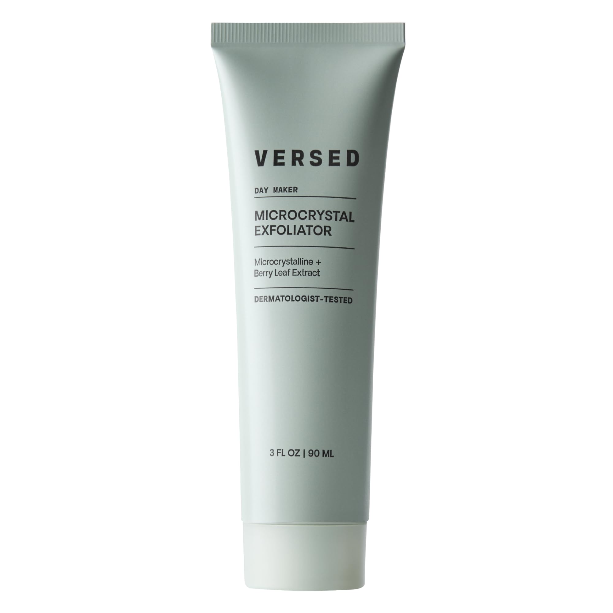 Versed Day Maker Microcrystal Exfoliating Cleanser – Creamy, Biodegradable Microcrystals, Vegan (3 oz)