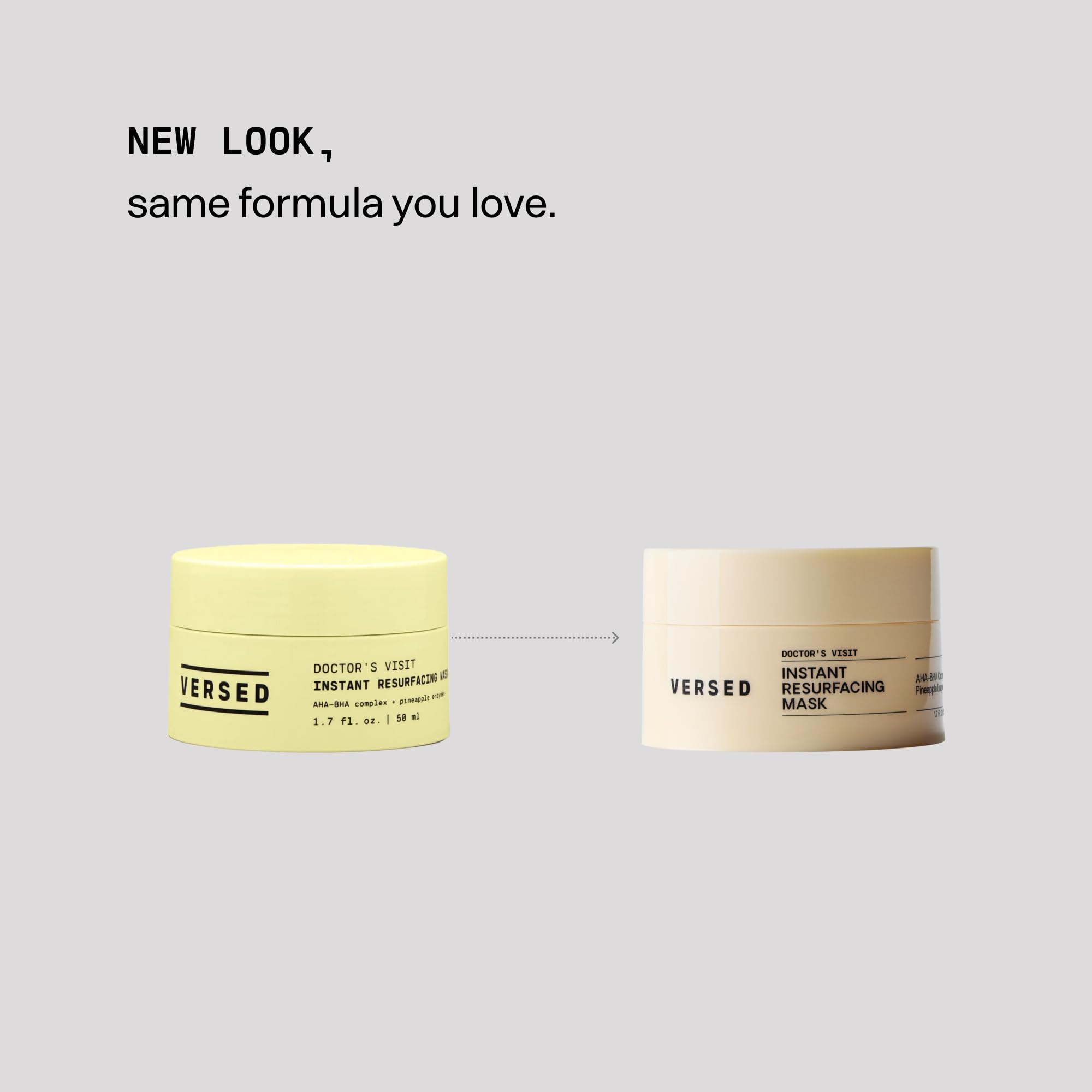 Versed Doctor's Visit Skin Resurfacing Mask - Glycolic & Lactic Acid Exfoliant with Enzymes