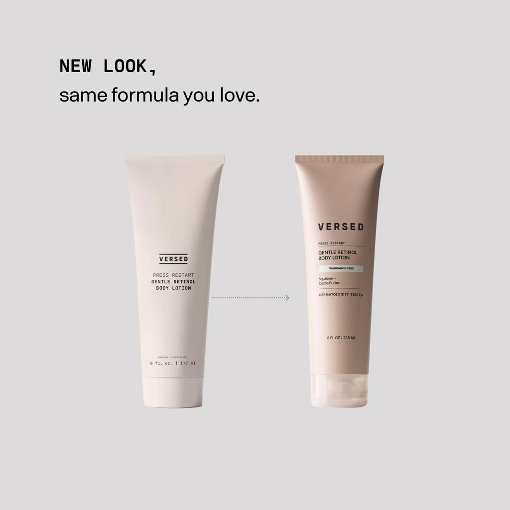Versed Press Restart Retinol Body Lotion – Cocoa Butter & Squalane