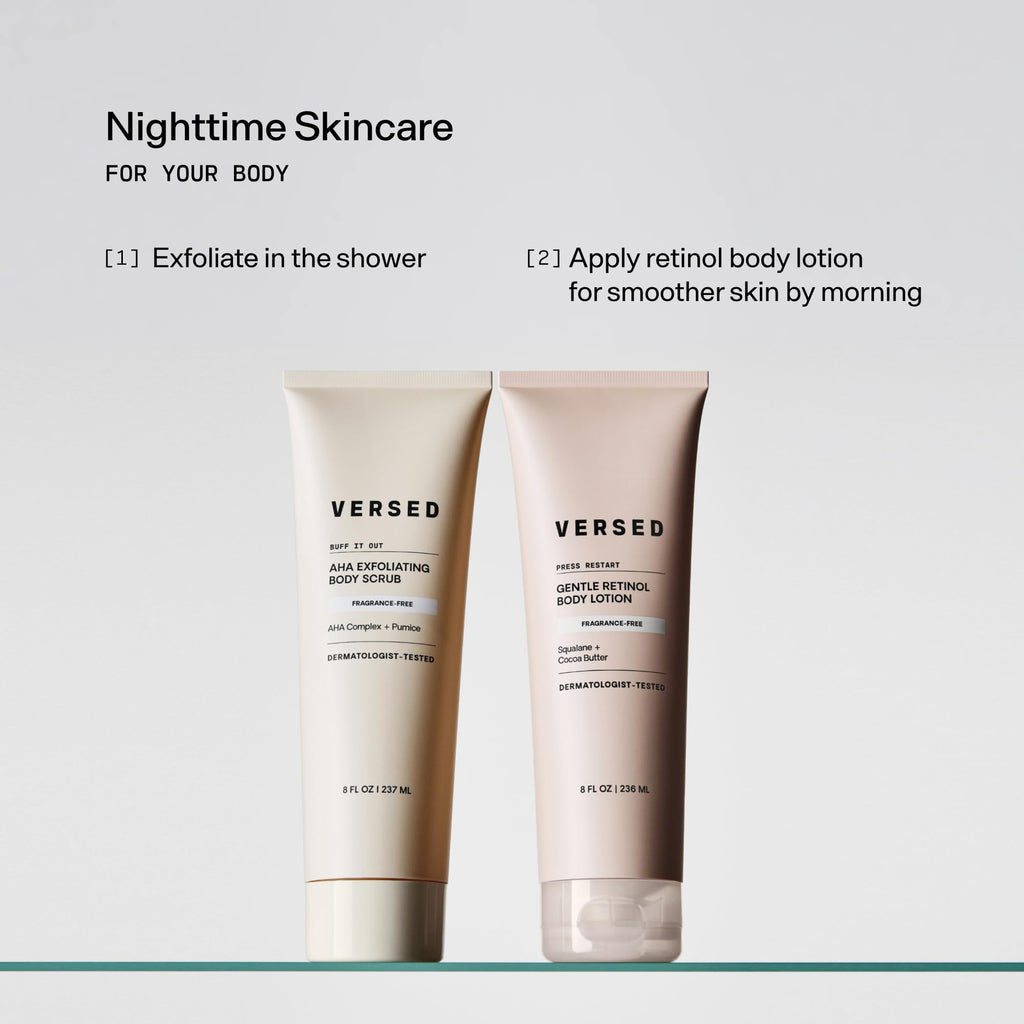 Versed Press Restart Retinol Body Lotion – Cocoa Butter & Squalane