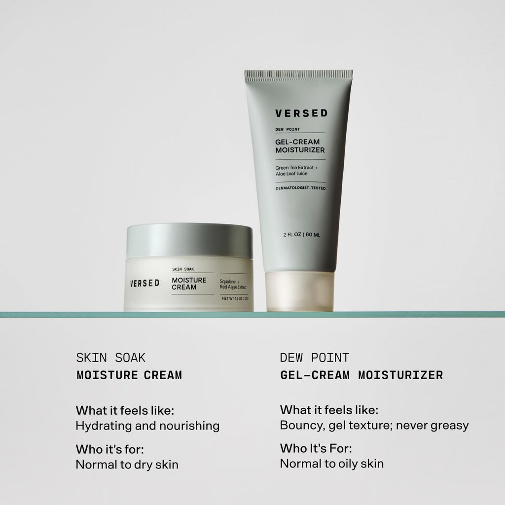 Versed Skin Soak Rich Moisture Face Cream – Non-Greasy Night Moisturizer with Hyaluronic Acid & Squalane
