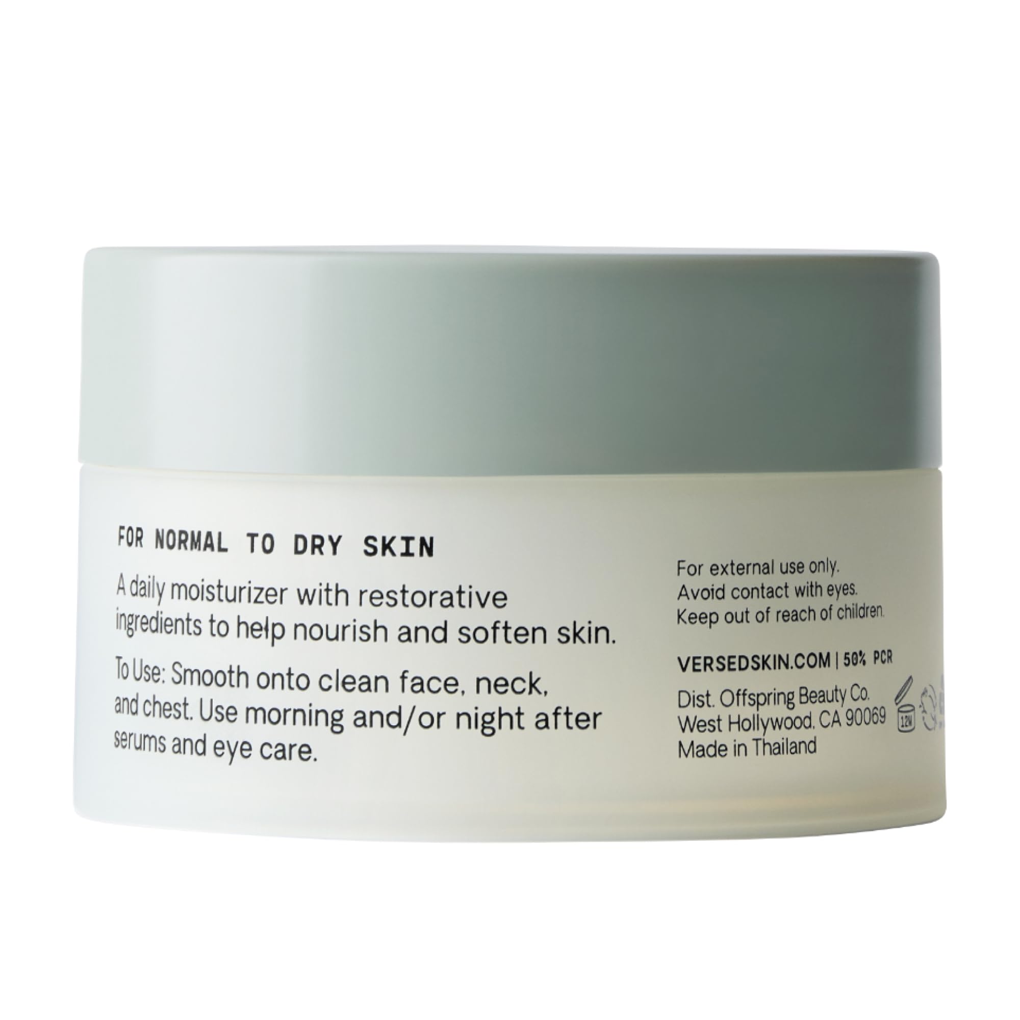 Versed Skin Soak Rich Moisture Face Cream – Non-Greasy Night Moisturizer with Hyaluronic Acid & Squalane