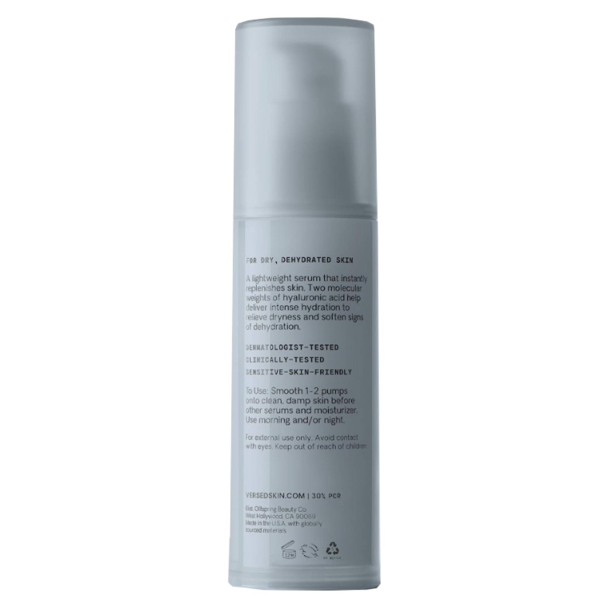 Versed Water Rush Hydrating Serum | Hyaluronic Acid + Pro Vitamin B5