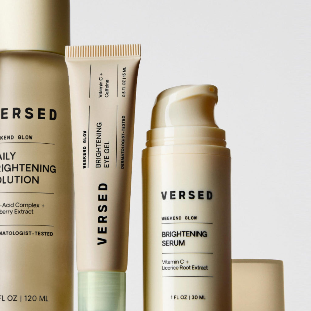 Versed Weekend Glow Vitamin C Serum for Face – Hydrating Serum with Niacinamide & Licorice Root (1 oz)