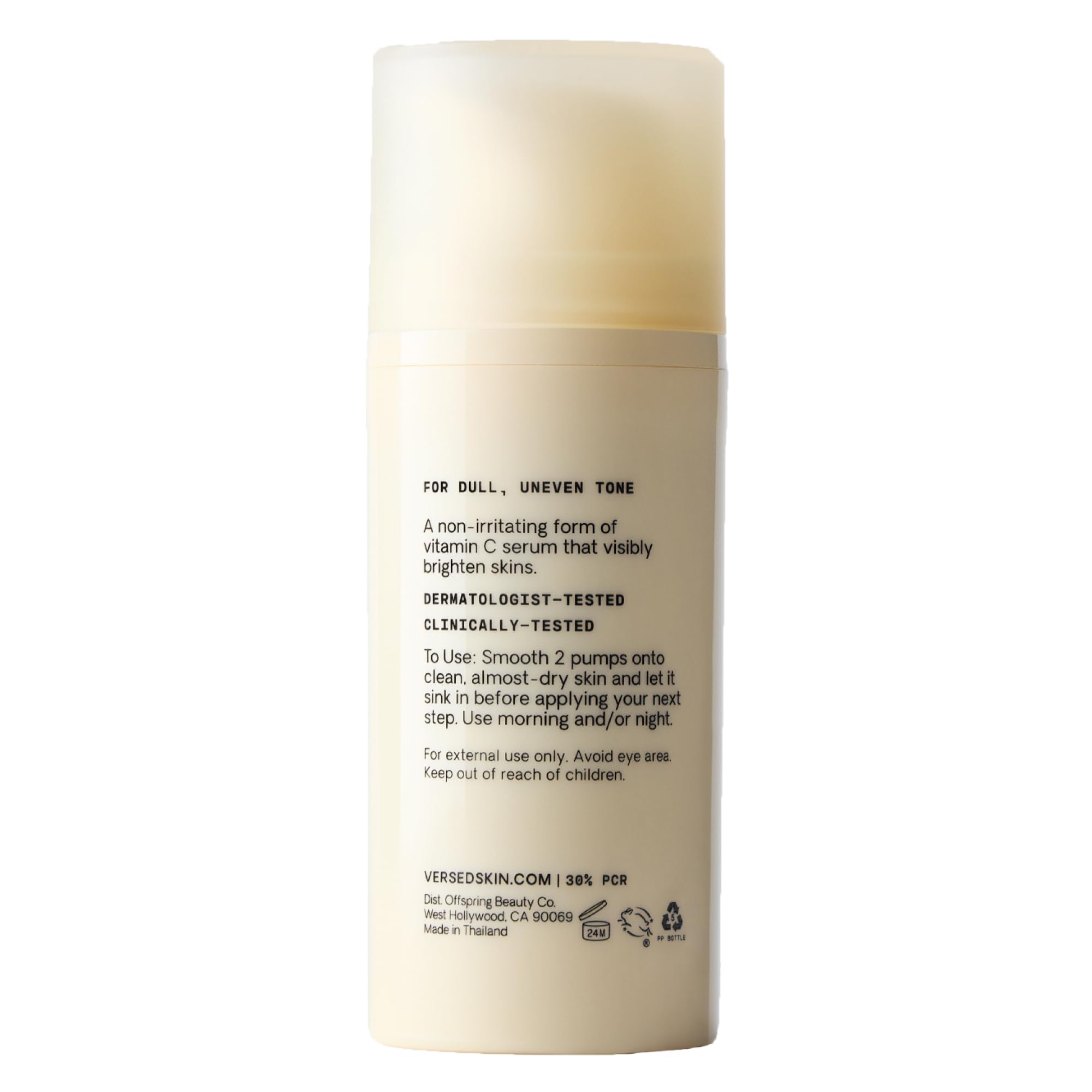 Versed Weekend Glow Vitamin C Serum for Face – Hydrating Serum with Niacinamide & Licorice Root (1 oz)