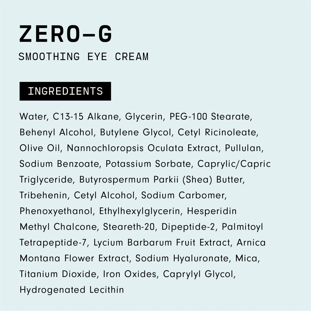 Versed Zero-G Smoothing Eye Cream – Algae Extract, Peptides & Olive Oil | Vegan