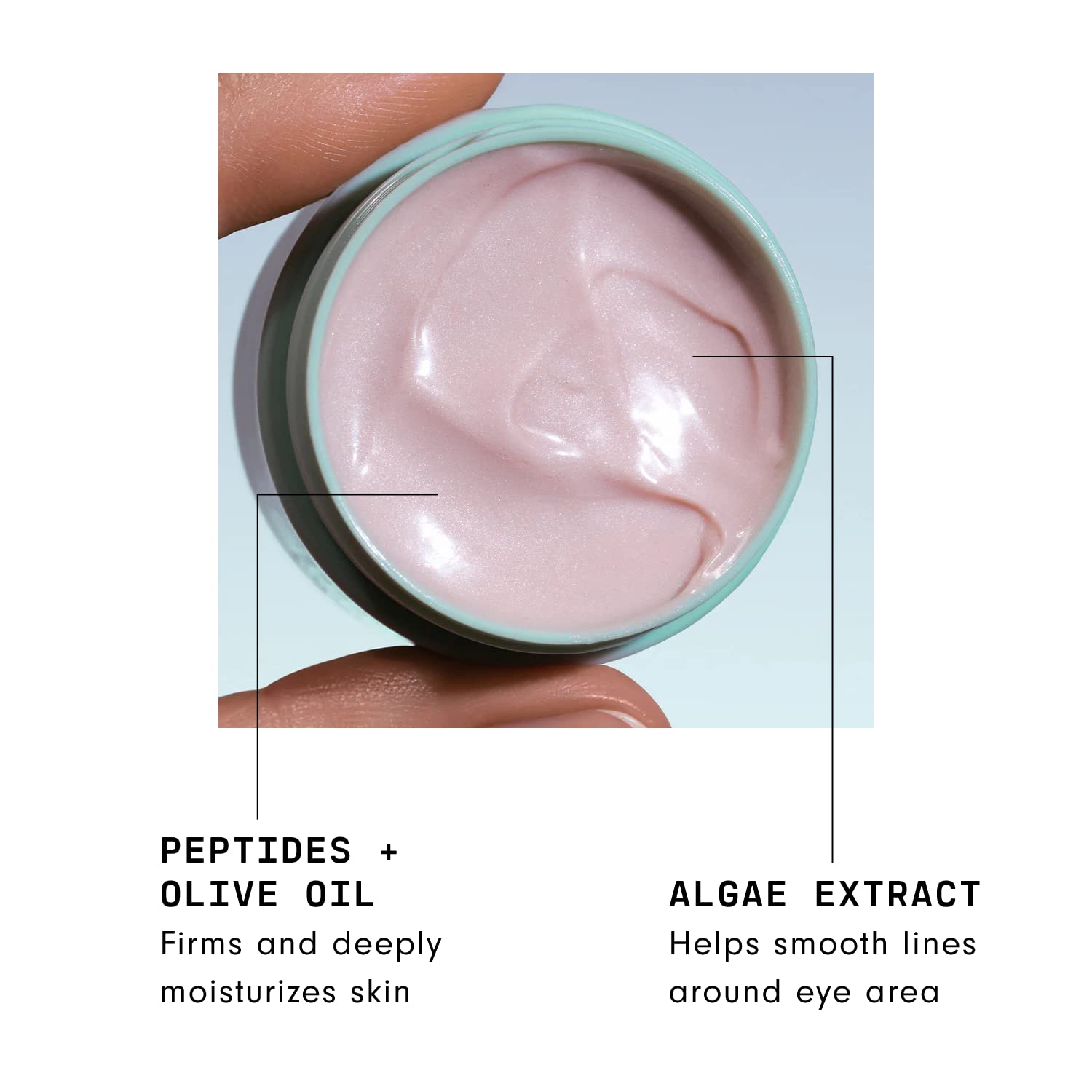 Versed Zero-G Smoothing Eye Cream – Algae Extract, Peptides & Olive Oil | Vegan