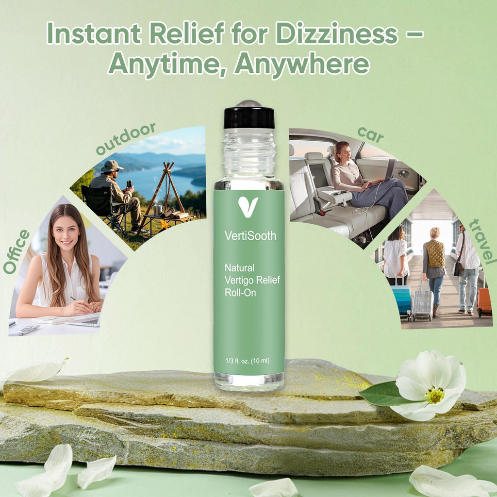 VERTISOOTH Anti-Dizzy Roll-On – Natural Vertigo Relief Roller (Pocket-Size 10 ml)