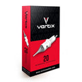 Vertix 1 Round Liner Cartridges (Pack of 20) — Transparent Tip for Reduced Vibration