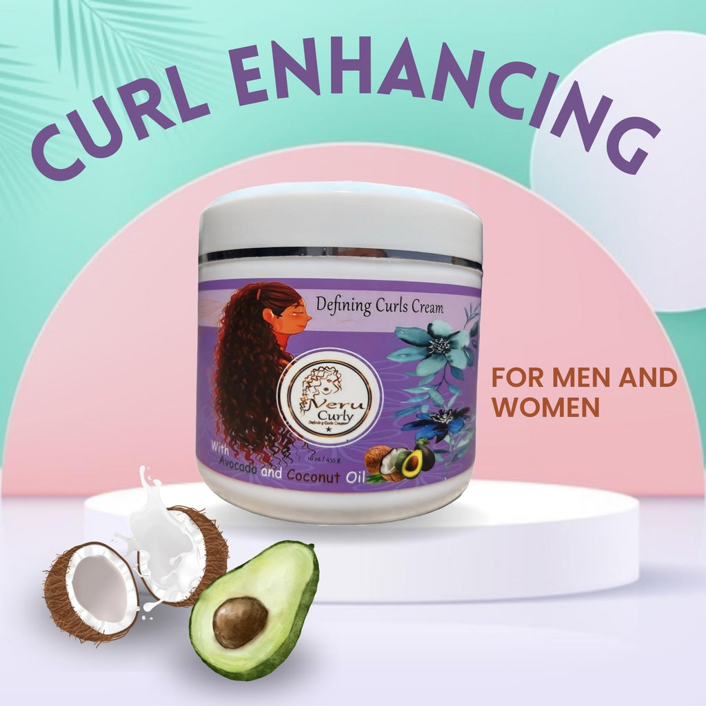 VeruCurly Curl Cream for Wavy Hair – Pack of 2 (32 oz) | Hydrating, Non-Sticky, Breakage Protection