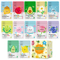 VESPRO 36 Pack Skincare Masks – Hydrating & Moisturizing Sheet Mask Bundle for All Skin Types