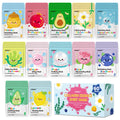 VESPRO 60-Pack Collagen Facial Masks – Hydration for All Skin Types (12 Types x 5 Pcs)