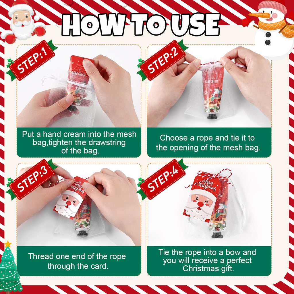 VESPRO 50-Pack Christmas Hand Cream Gift Set for Women