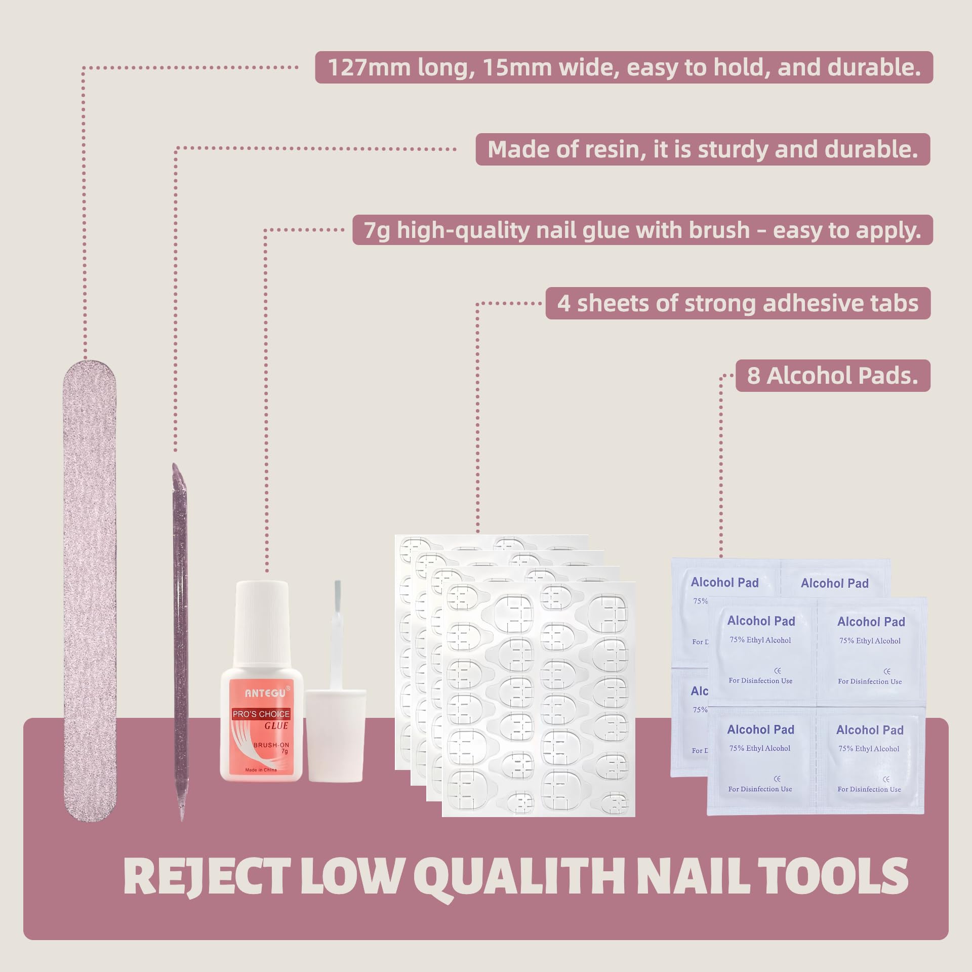 VESWEET Extra Long Square Press-On Nails – 4-Box 3D Design Set