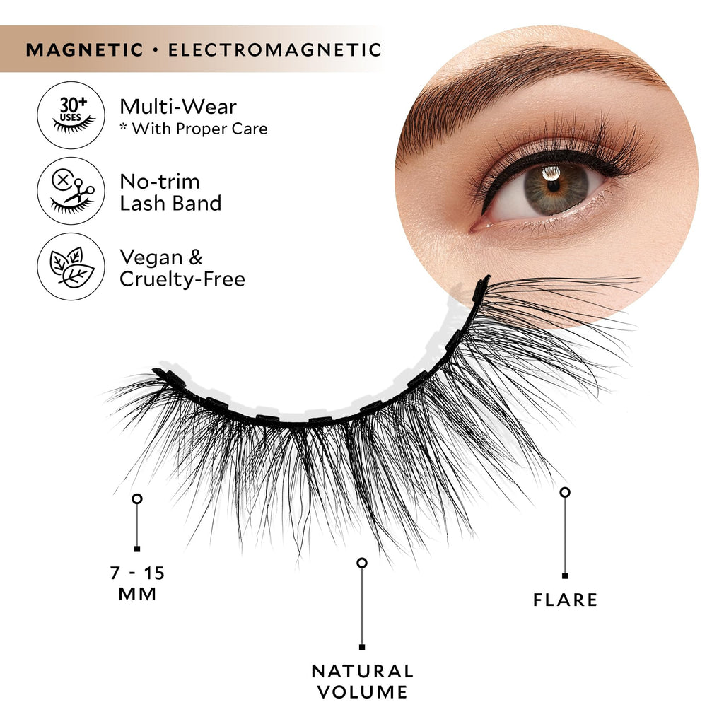 VeVelour Magnetic Eyelashes – Reusable Up to 30x, 8 Magnets, All Eye Shapes