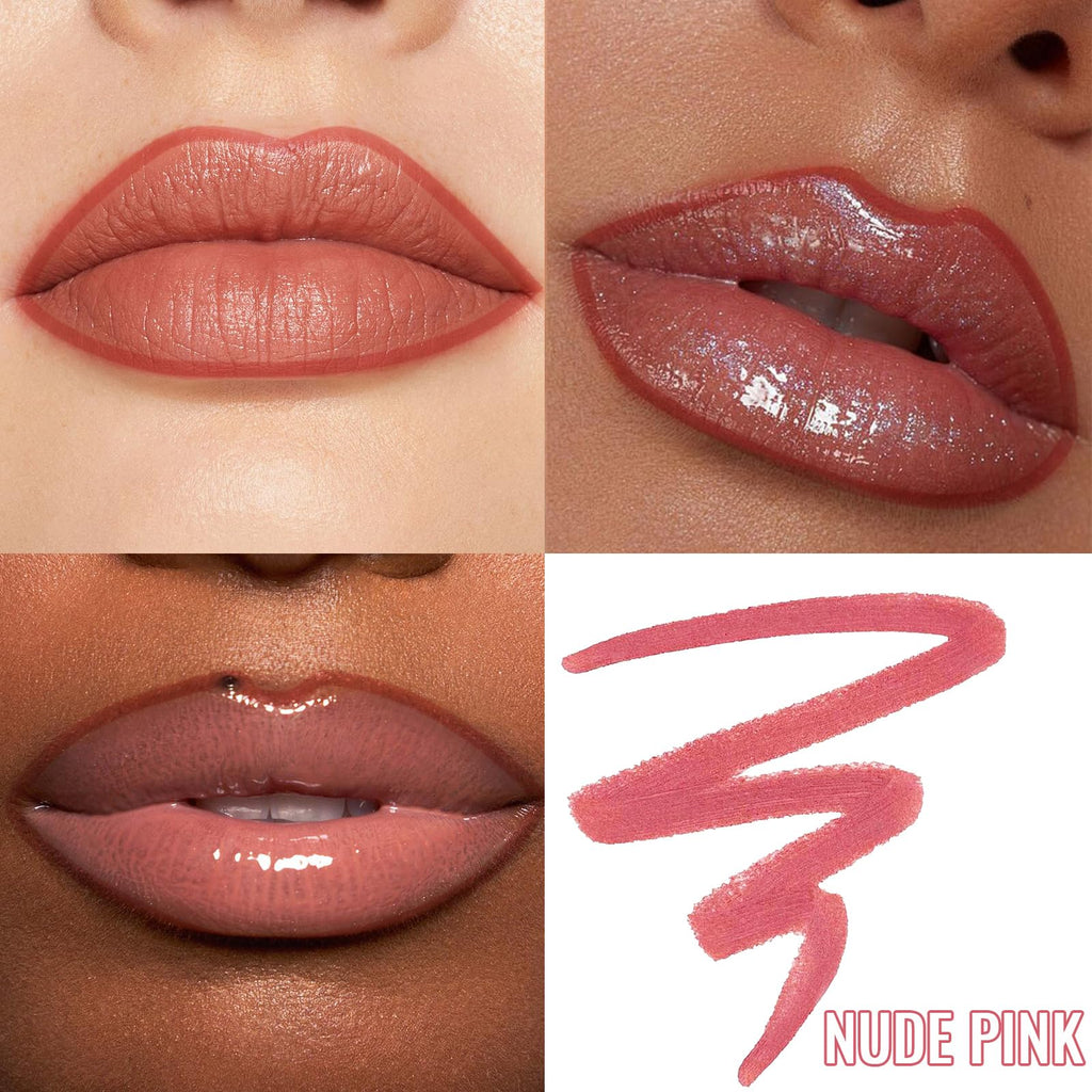 Vevivia Lighting Lip Liner Stain – Peel-Off, Long-Lasting Nude Pink