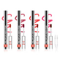 Vevivia Beauty 4pcs Lip Stain Peel Off – Long-Lasting Lip Liner Stain, Waterproof & 2-in-1 Matte (Cocoa, Rose, Nude, Mauve)