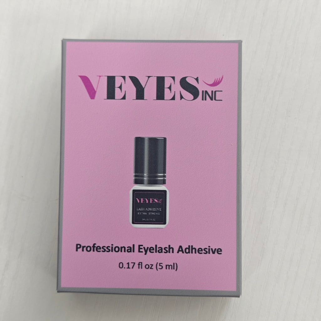 VEYES INC Eyelash Extension Glue – Extra Strong Black 5ml, 1s Dry Time, Up to 8 Weeks Hold