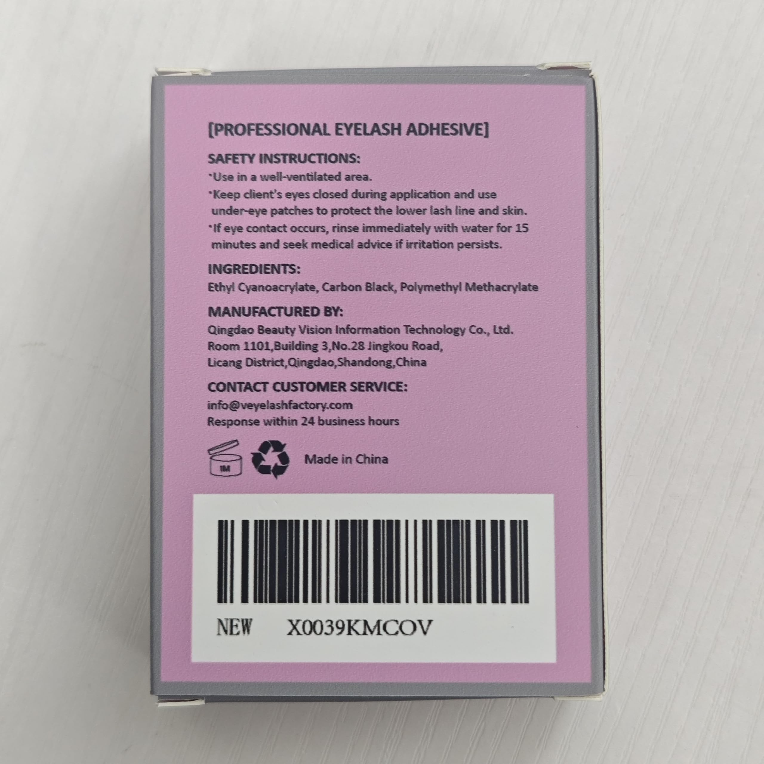 VEYES INC Eyelash Extension Glue – Extra Strong Black 5ml, 1s Dry Time, Up to 8 Weeks Hold