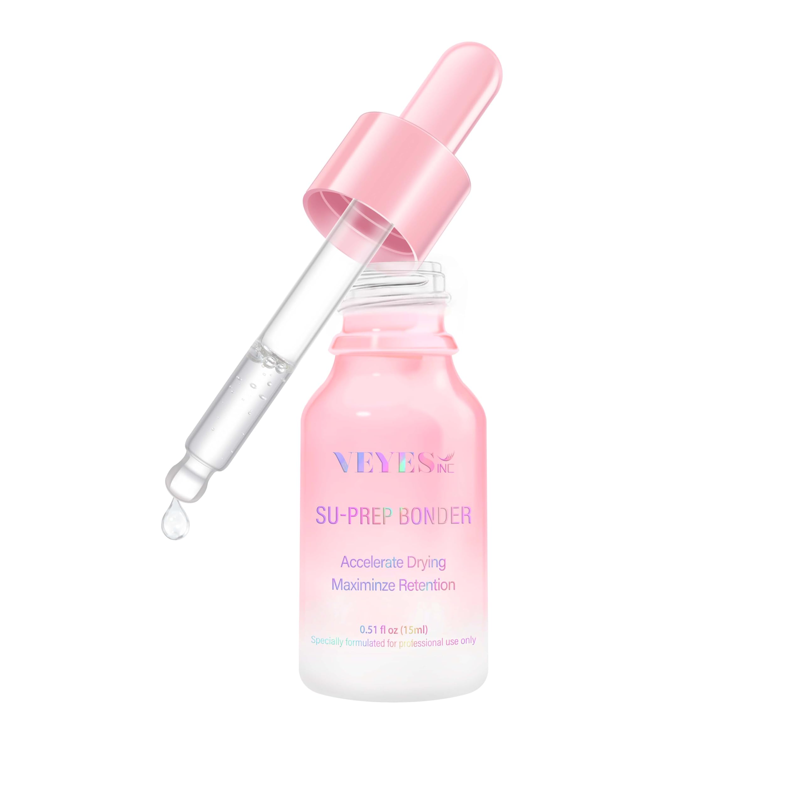 VEYES INC Super Lash Bonder for Eyelash Extensions – SU-PREP Bonder, Glue Accelerator, Sealant (15ml)