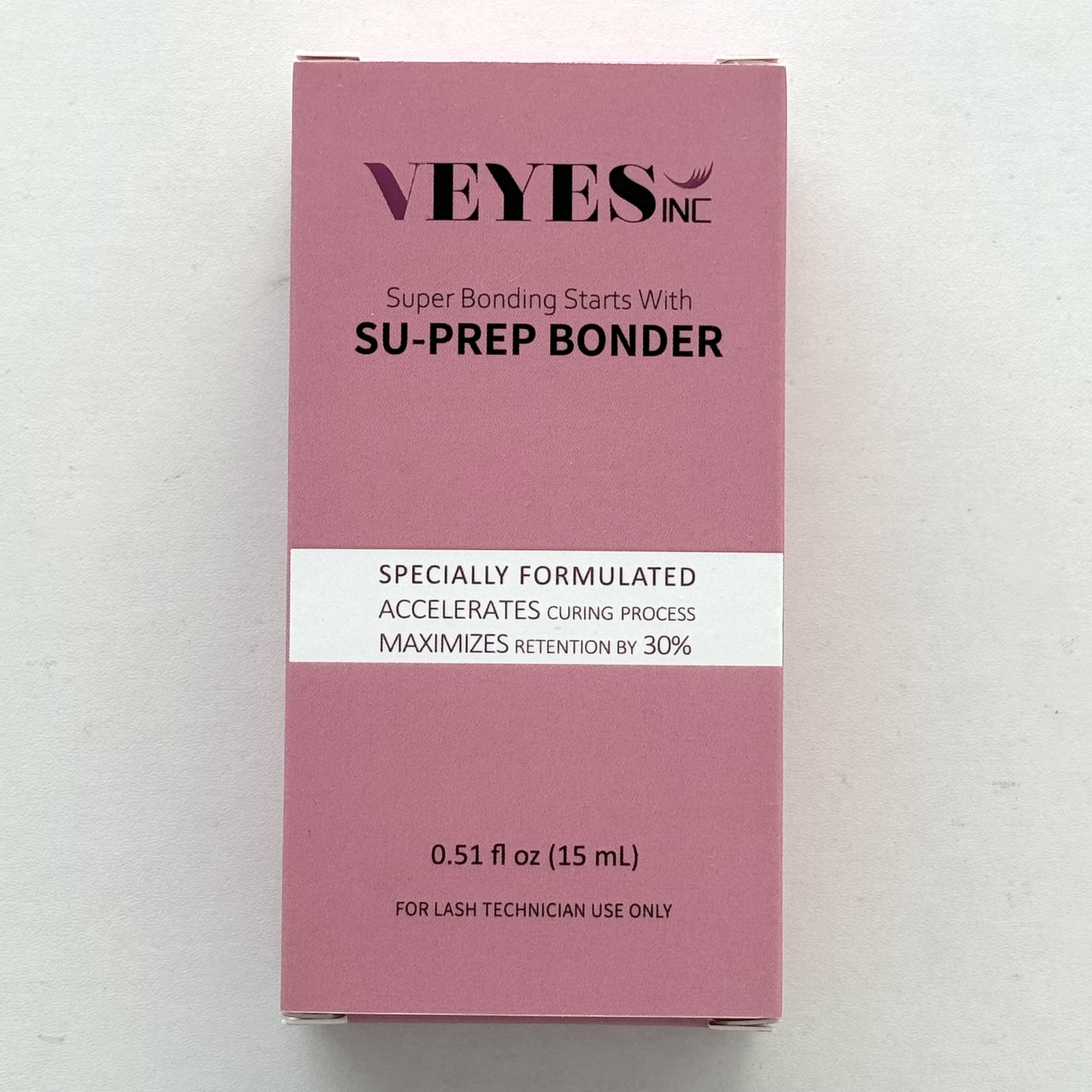 VEYES INC Super Lash Bonder for Eyelash Extensions – SU-PREP Bonder, Glue Accelerator, Sealant (15ml)