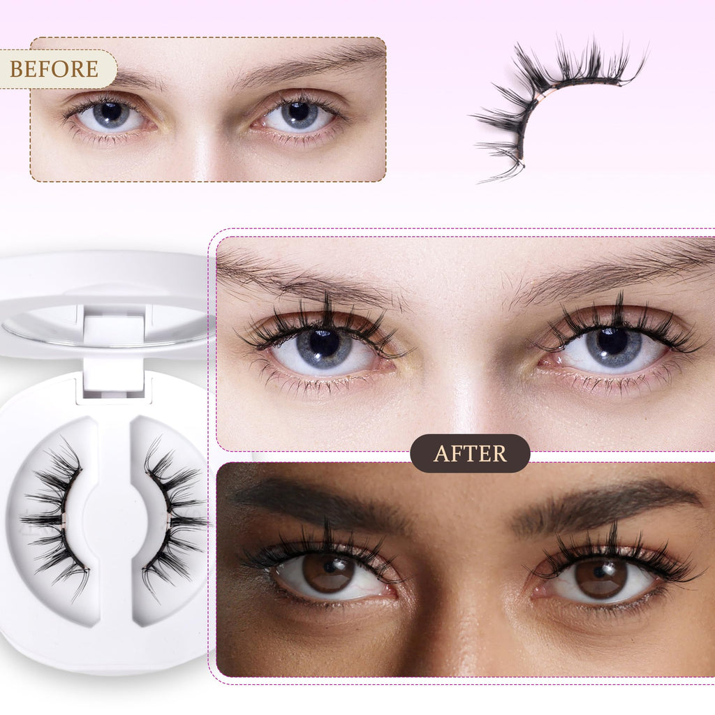 VEYESBEAUTY AnimeWink Magnetic Lashes with Applicator – Reusable, Glue-Free