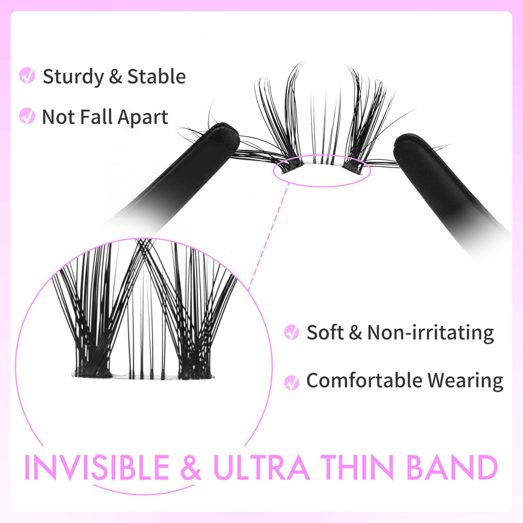 VEYESBEAUTY Lash Clusters Kit – DIY Individual Lashes, Whisper Lash 8–16mm