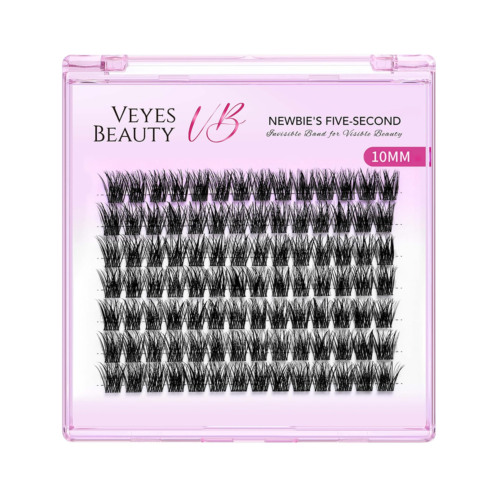 VEYESBEAUTY Lash Clusters Five-Second Series Dreamy 10mm DIY Eyelashes
