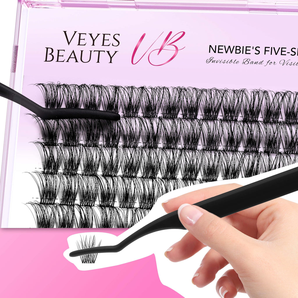VEYESBEAUTY Lash Clusters Five-Second Series Dreamy 10mm DIY Eyelashes