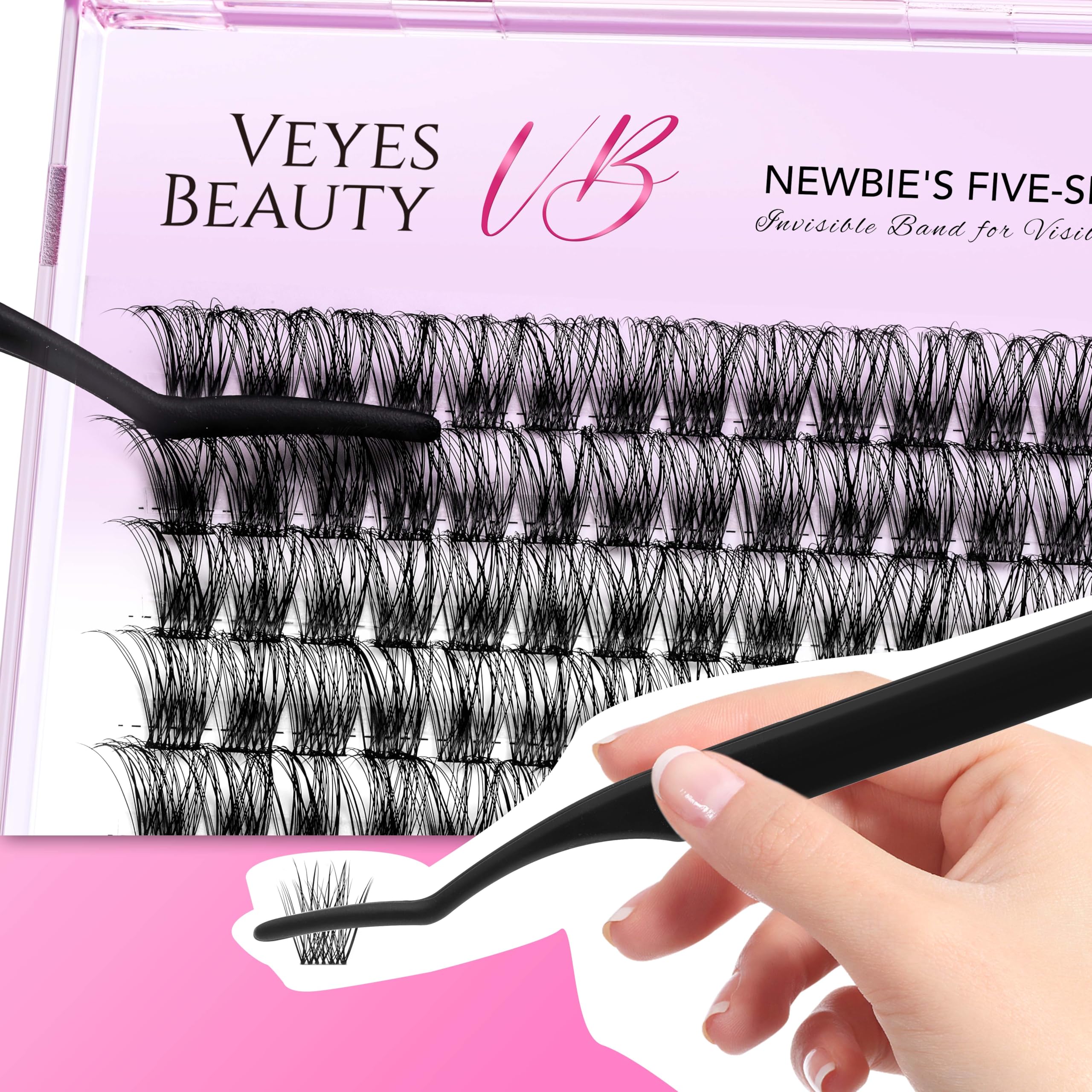 VEYESBEAUTY Lash Clusters Five-Second Series Dreamy 10mm DIY Eyelashes