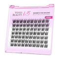 VEYESBEAUTY Lash Clusters — DIY False Eyelashes, Wispy 14mm, Newbie Five-Second Series