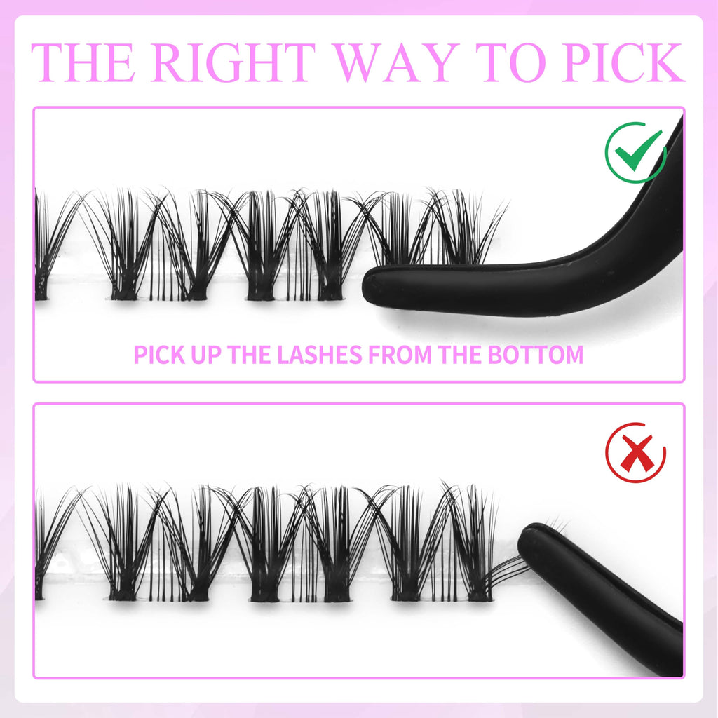 VEYESBEAUTY Lash Clusters Kit – DIY Individual Lashes, Whisper Lash 8–16mm