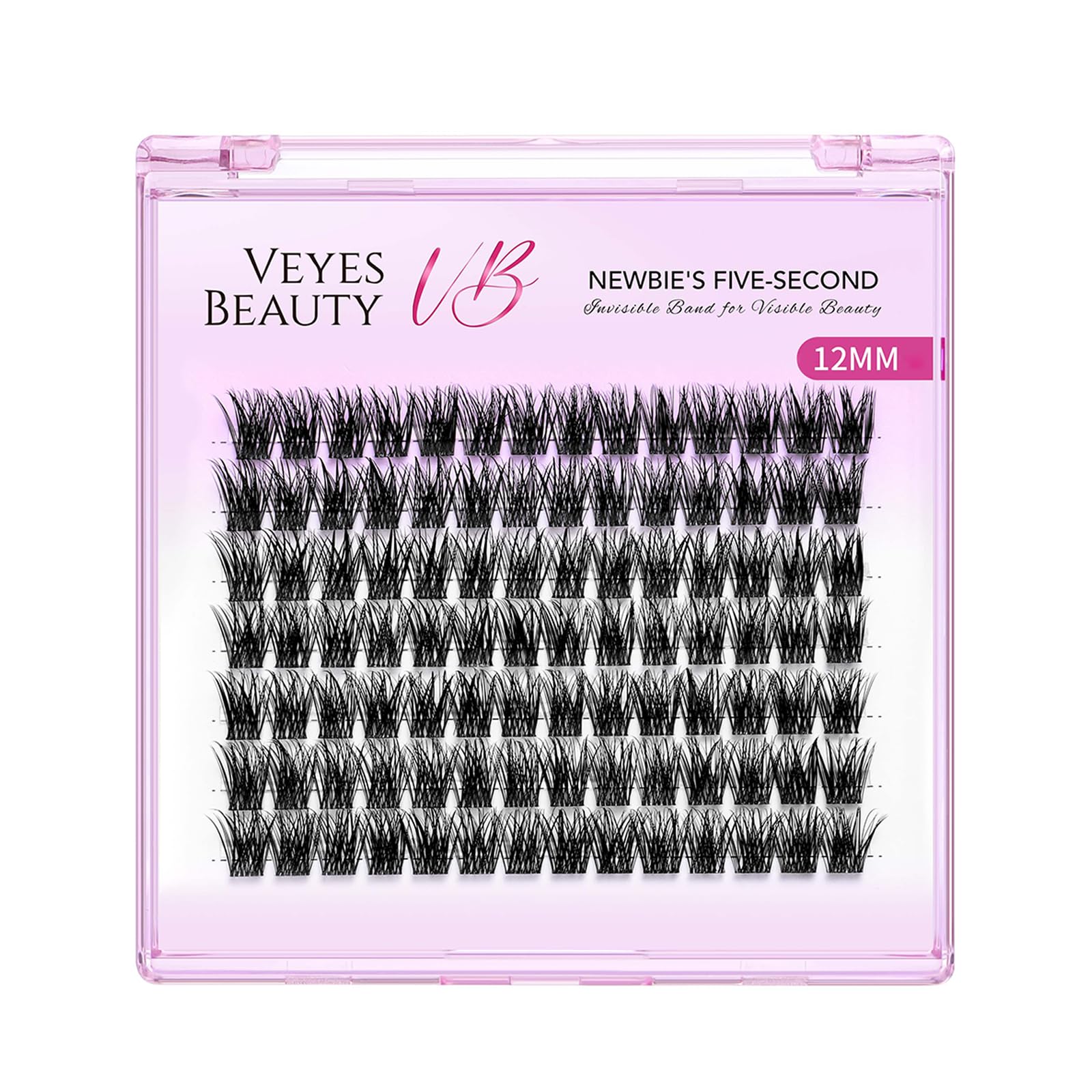 VEYESBEAUTY Lash Clusters: DIY Five-Second Wispy Lashes, 12mm