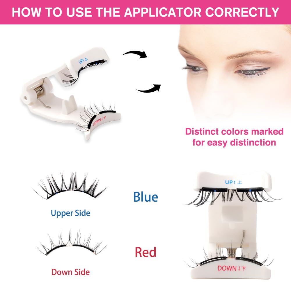 VEYESBEAUTY NomSpirit Magnetic Lashes with Applicator – Glue-Free, Reusable