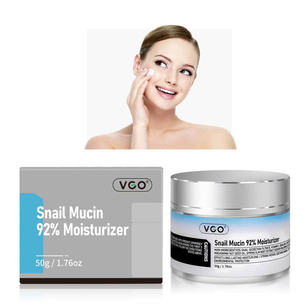VGO Snail Mucin 92% Moisturizer – Hydrating Repair Gel for Dry & Sensitive Skin (50g)