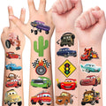 VGRANHMAZ Racing Car Temporary Tattoos – 58 Designs for Kids Parties