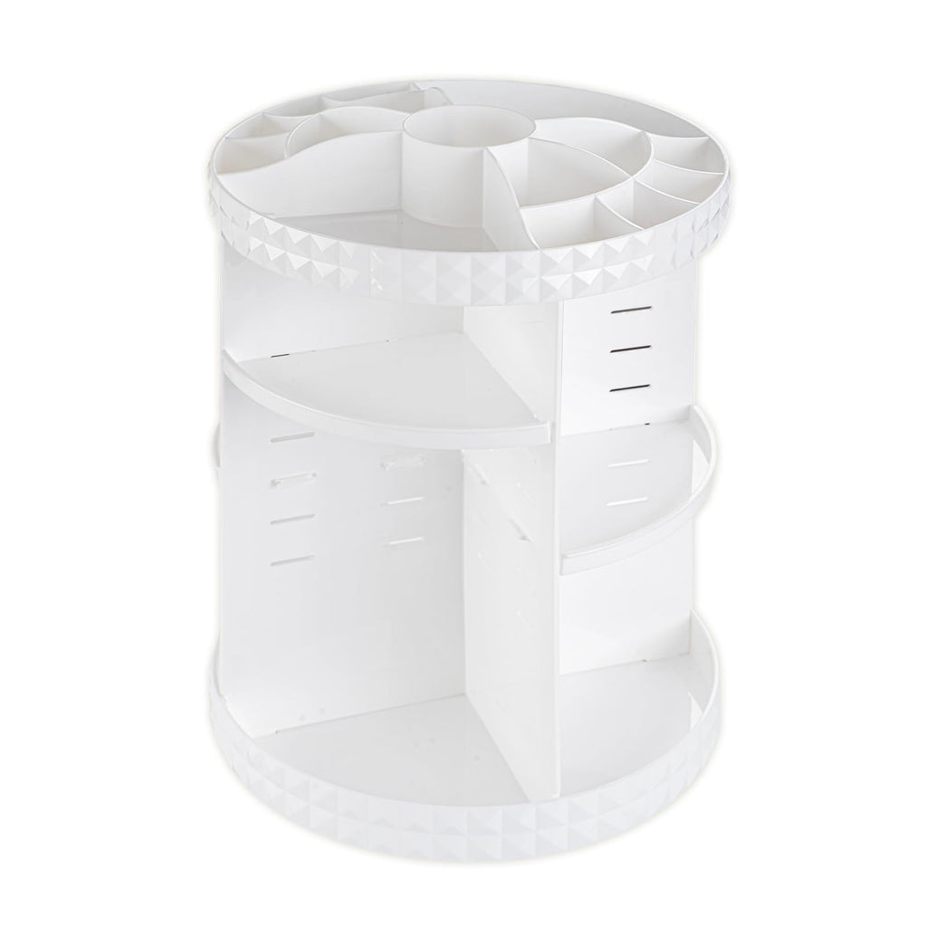 V-HANVER 360° Rotating Makeup Organizer | Large-Capacity Acrylic Vanity Storage