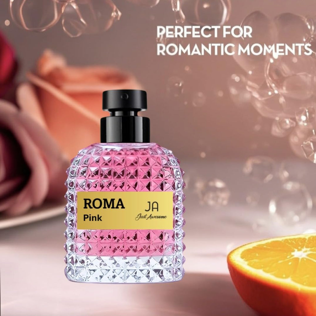 Viaan Krishna ROMA PINK EDP – Amber Floral Perfume for Women, 100ml