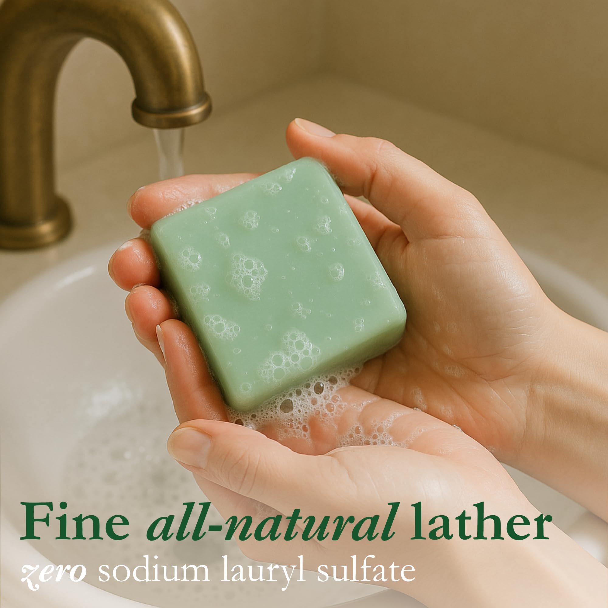 Viatina 100% Grass-Fed Beef Tallow Soap Bar – Eucalyptus, Handmade in USA, 3-Pack