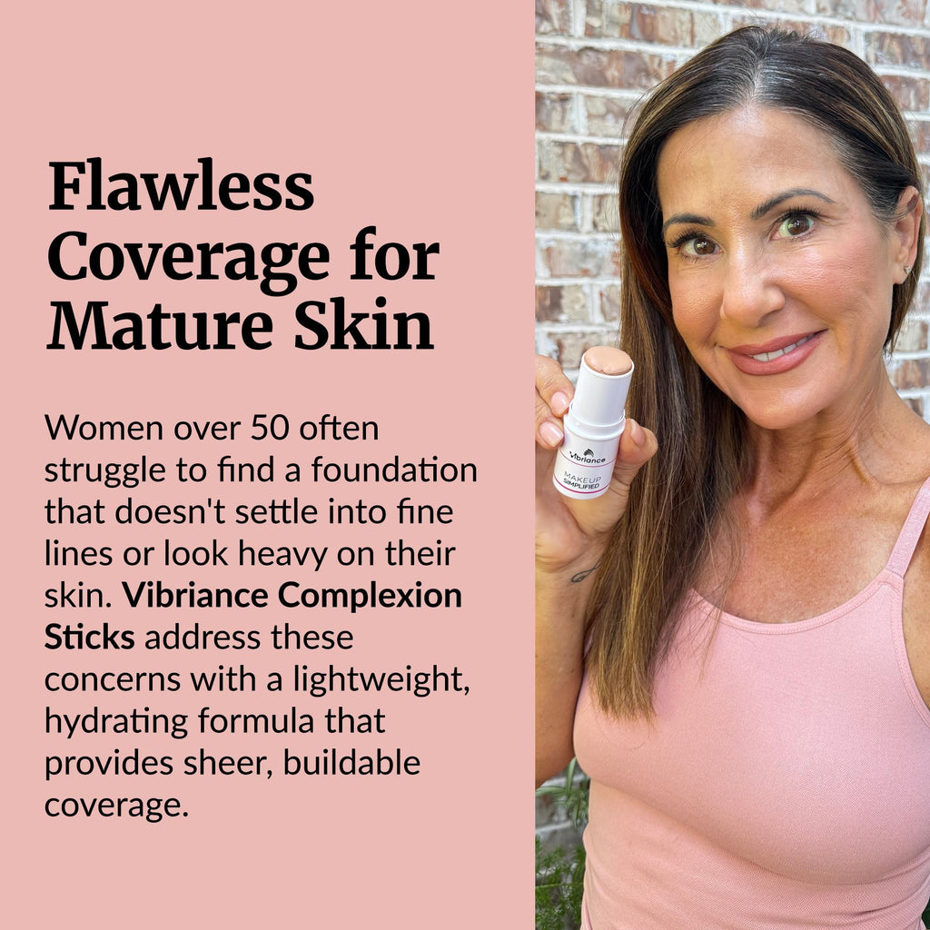 Vibriance Complexion Sticks – 3-in-1 Foundation for Mature Skin (Beige)