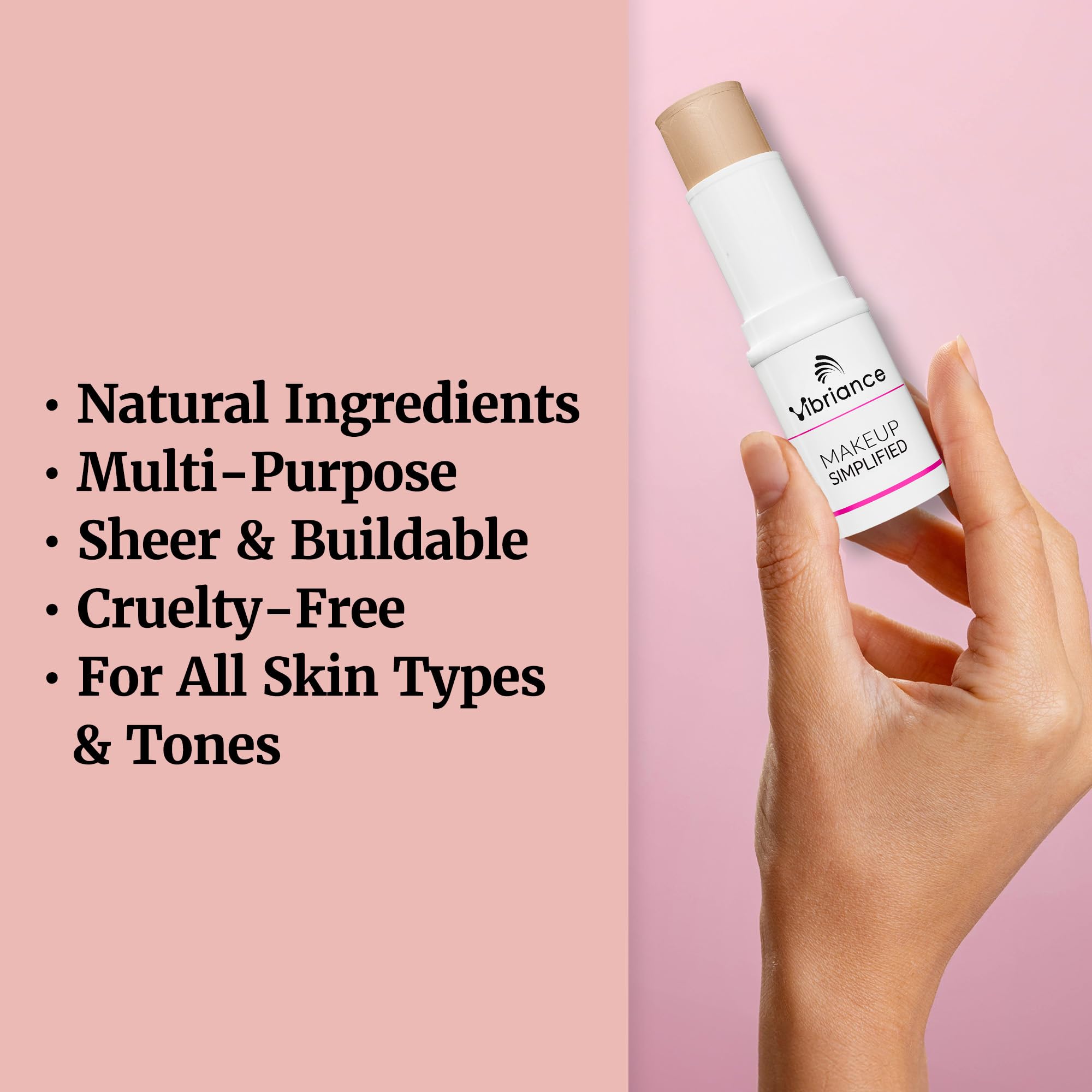Vibriance Complexion Sticks – 3-in-1 Foundation for Mature Skin (Beige)