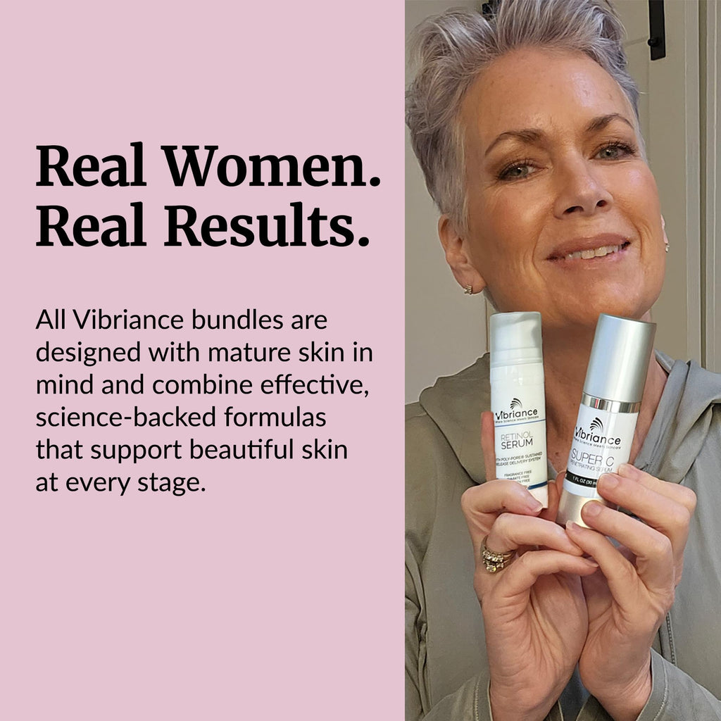 Vibriance Dynamic Duo Skincare Bundle – Super C Vitamin C Serum + Retinol Night Serum