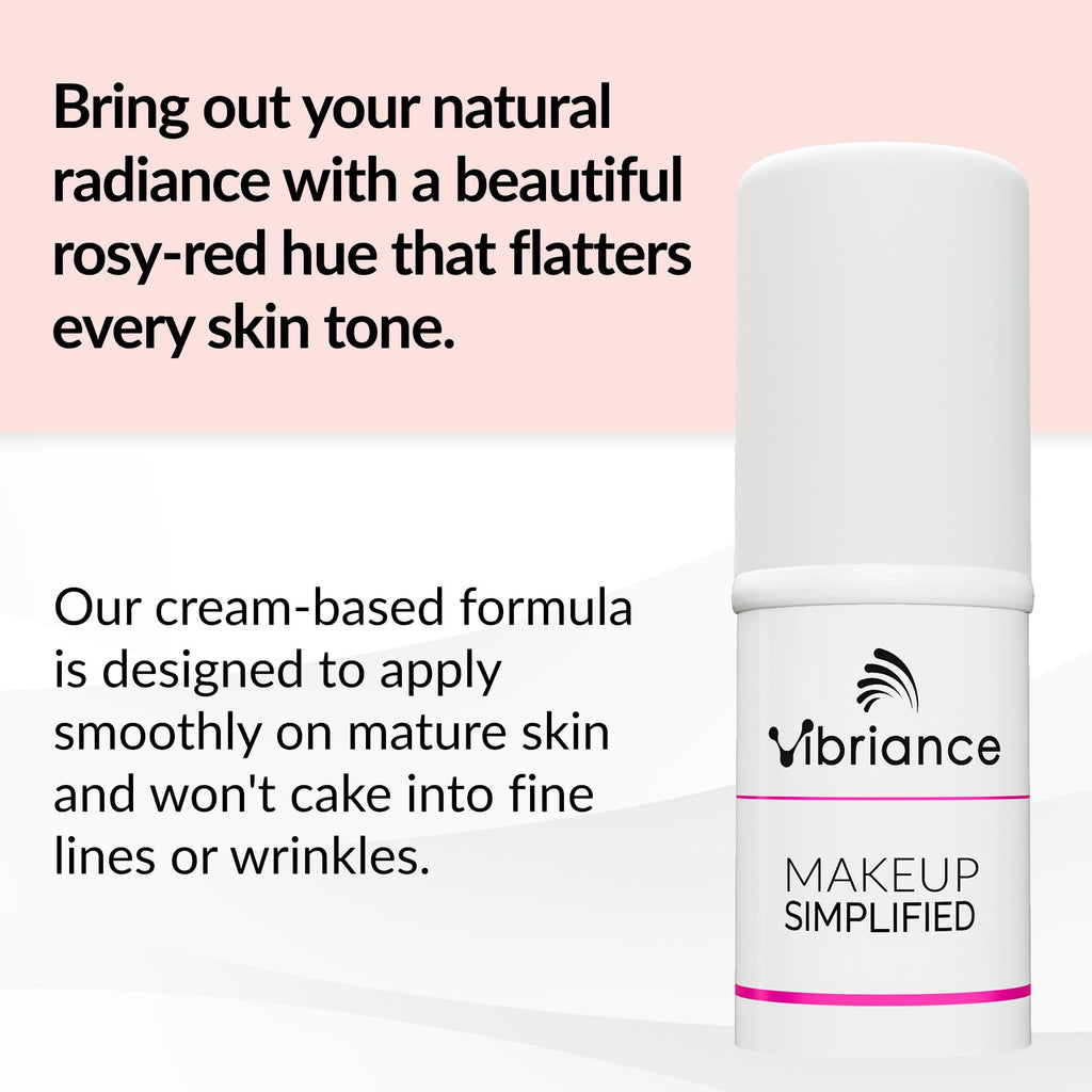 Vibriance Cream Blush Stick – All-in-One Radiance for Mature Skin | Makeup Simplified