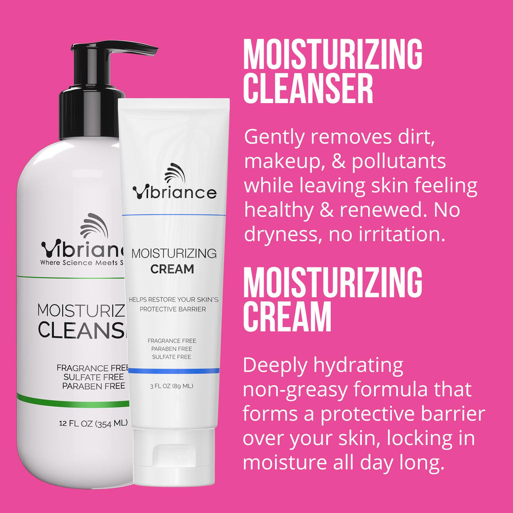 Vibriance Premium Skincare Bundle | Super C Serum, Gentle Cleanser, Lightweight Moisturizing Cream, Sheer Zinc SPF 50, Age Defying Body Serum