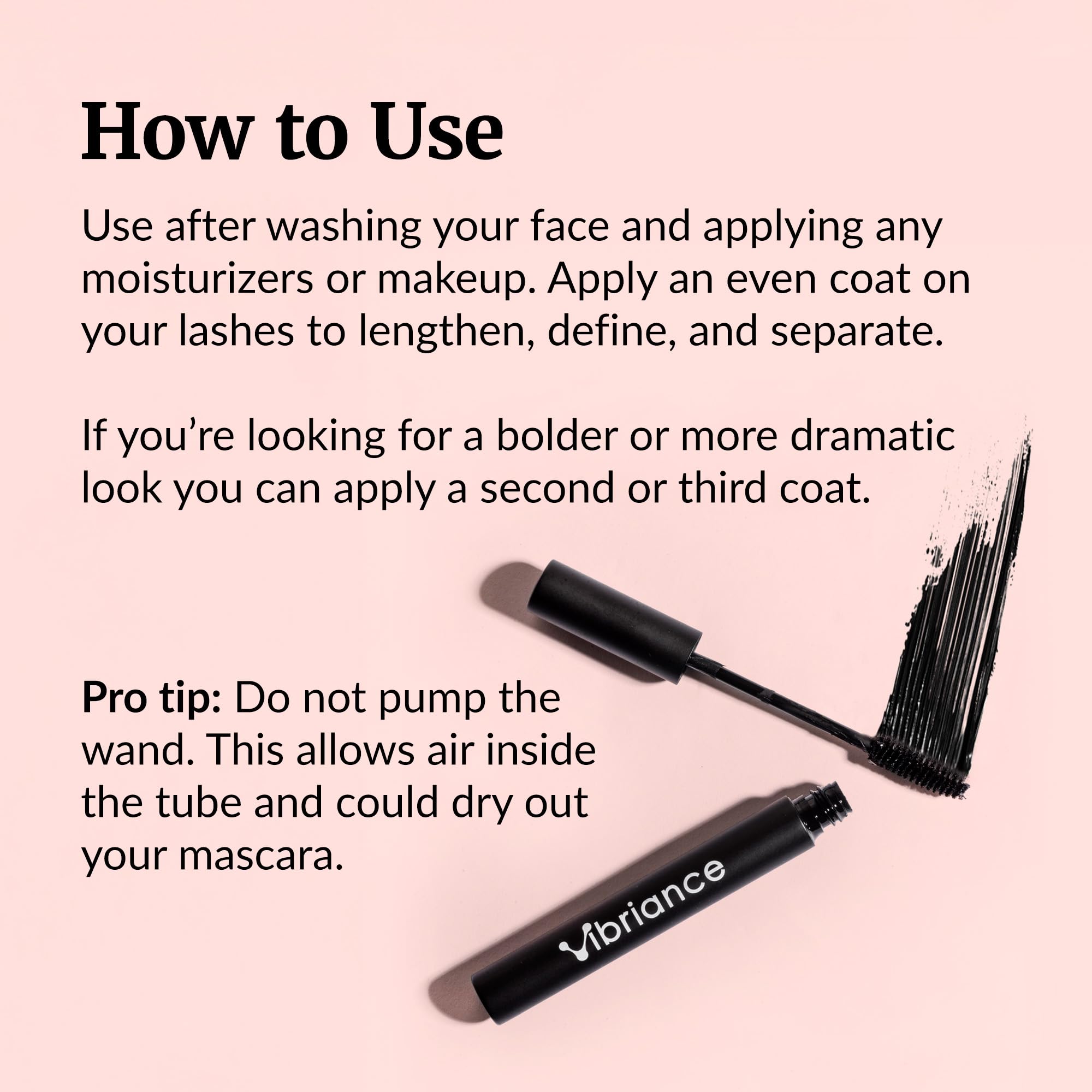 Vibriance Volumizing Tubing Mascara, Soft Black – Hypoallergenic, Moisturizing, 50+ Friendly Tubing Formula