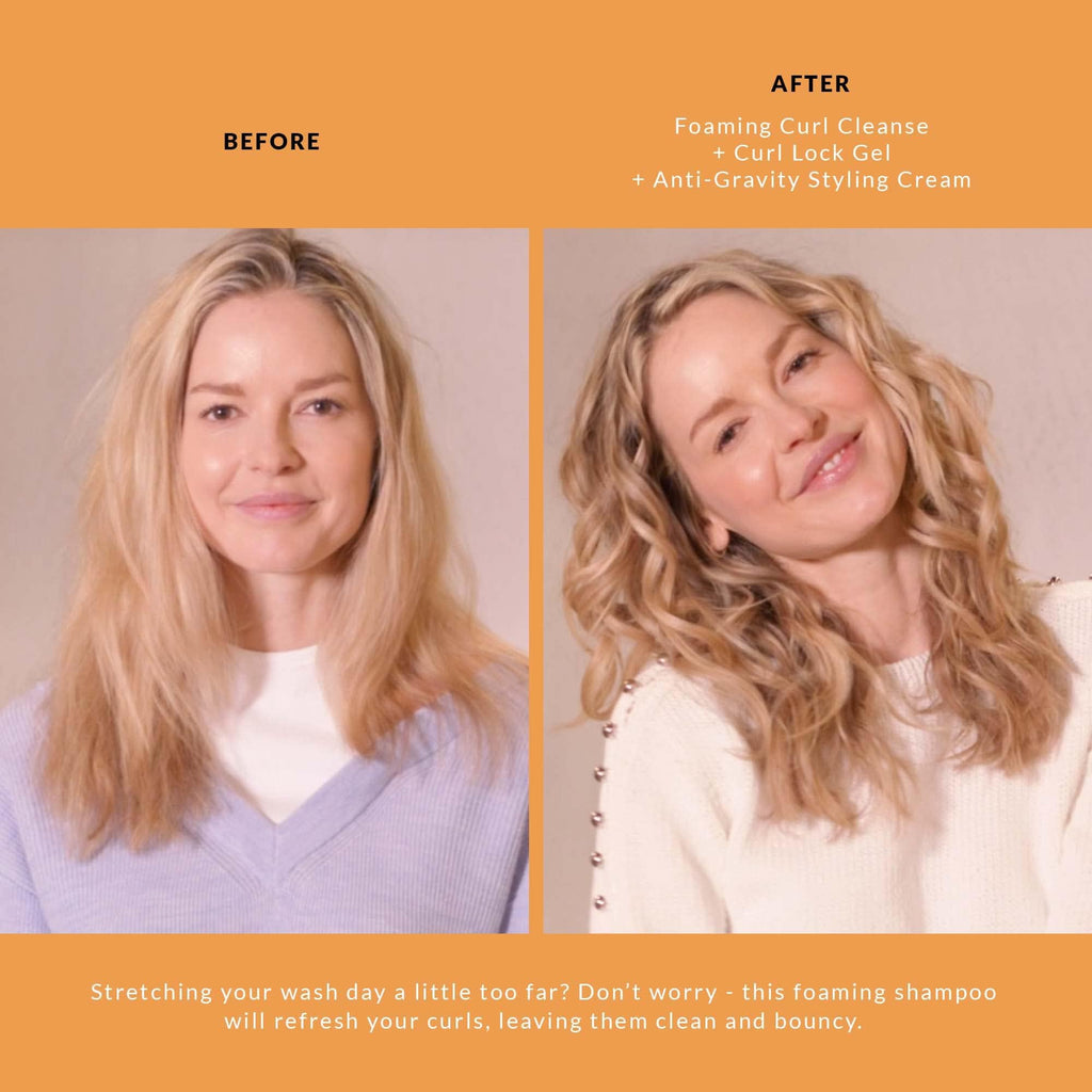 VICIOUS CURL Foaming Curl Cleanse – Clarifying Shampoo for All Curl Types (Sulfate-Free)