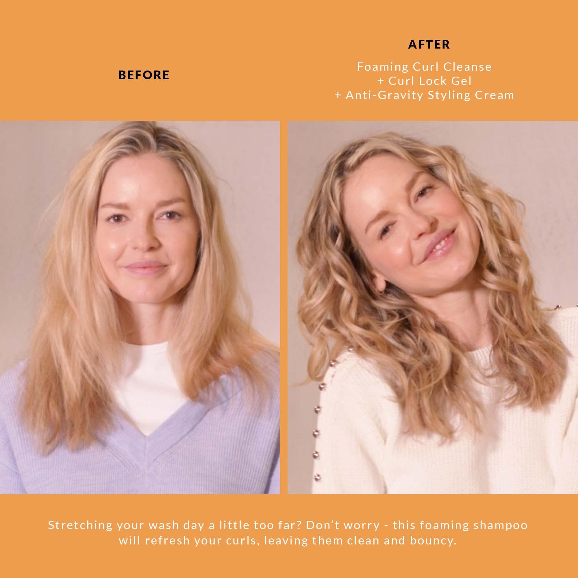 VICIOUS CURL Foaming Curl Cleanse – Clarifying Shampoo for All Curl Types (Sulfate-Free)